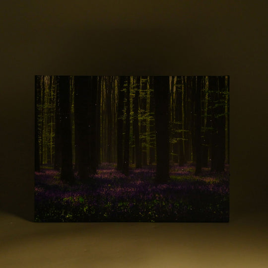 LED-Leinwandbild mit Strandterrasse, mit Lichteffekt, 30x40 cm