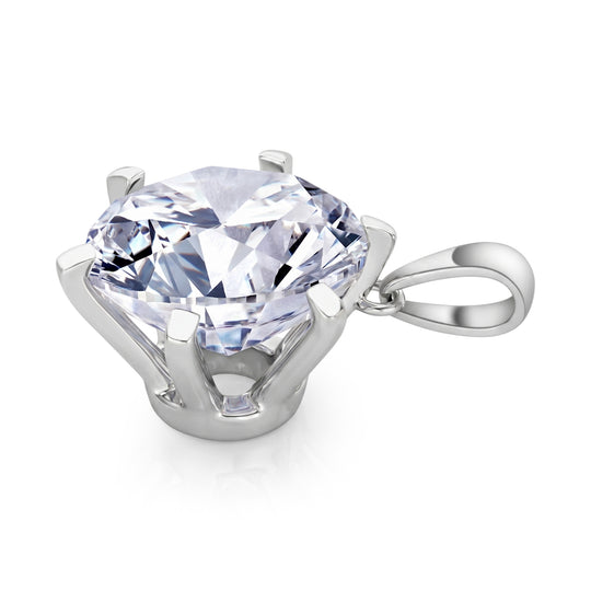 LUXURIANT IGI zertifizierter VS-G Labor Asscherschliff Diamant Anhänger in 950 Platin - 5 ct.