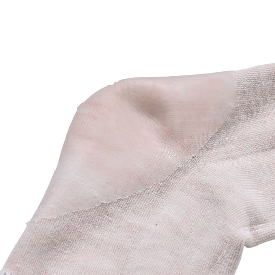 4er-Set Polycotton-Fersensocken mit Silikoneinlage zur Linderung von Rissen und für kühlenden Effekt, Größe 41-45, Braun