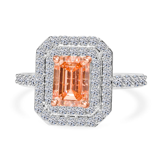 LUXURIANT DIAMOND - Lab Grown Rosa Diamant (VS), Lab Grown Diamant VS-EF Ring 585 Gold Bicolor (Größe 20.00) ca. 2.50 ct