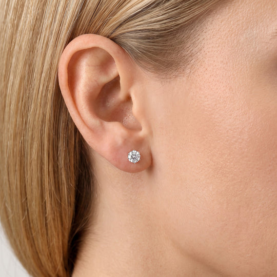 LUXURIANT 1 ct. SGL zertifizierte VS-EF Labor Diamant Ohrringe in 950 Platin