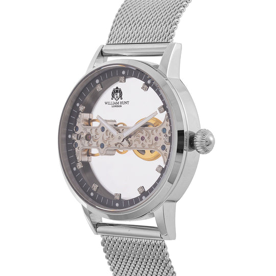 Weißer Kristall Uhren Reiner Edelstahl Standard
