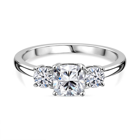LUXURIANT DIAMOND Lab Grown Diamant VS-EF SGL zertifiziert Ring 950 Platin (Größe 21.00) ca. 1.50 ct