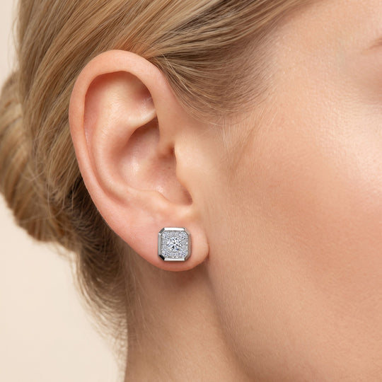 LUXURIANT 1,75 ct. VS-EF Labor Diamant Ohrringe in 585 Weißgold