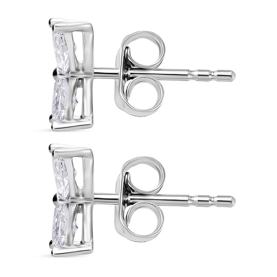 LUXURIANT DIAMOND - Lab Grown Diamant VS-GH SGL zertifiziert Ohrringe 375 Gold ca. 1,00 ct.