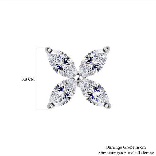 LUXURIANT DIAMOND - Lab Grown Diamant VS-GH SGL zertifiziert Ohrringe 375 Gold ca. 1,00 ct.