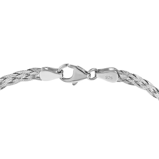 AA Tansanit Armband ca. 19 cm 925 Silber rhodiniert ca. 8.15 ct