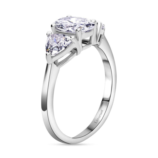 LUXURIANT DIAMOND - Lab Grown Diamant VS-EF SGL zertifiziert Ring 950 Platin (Größe 20.00) ca. 2.00 ct