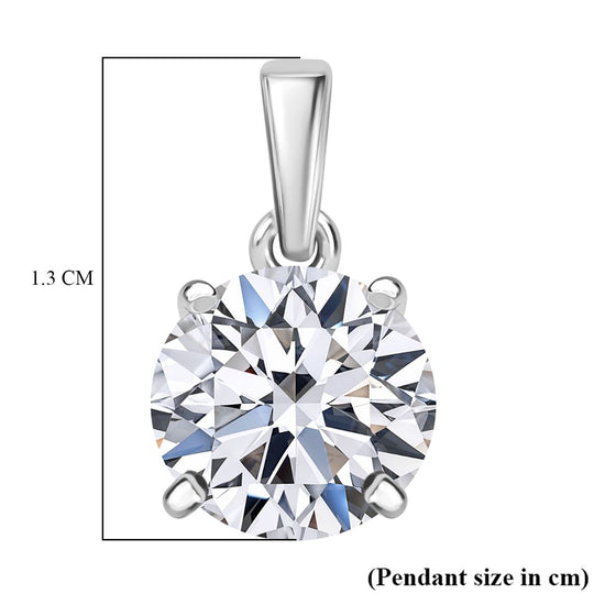 LUXURIANT DIAMOND - Lab Grown Diamant VS/F IGI zertifiziert Anhänger 950 Platin ca. 1,50 ct.