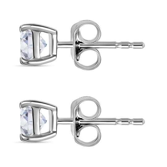 LUXURIANT SGL zertifizierte VS-EF Labor Diamant Solitär Ohrringe in 585 Weißgold - 1 ct.