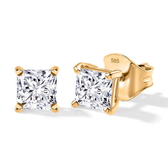 LUXURIANT SGL zertifizierte VS-EF Labor Diamant Solitär Ohrringe in 585 Weißgold - 1 ct.
