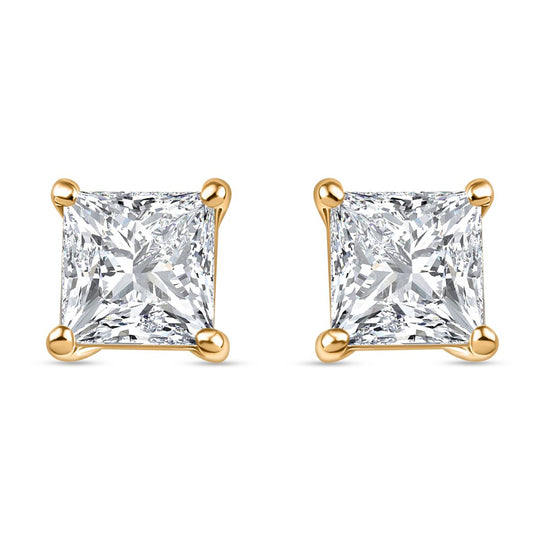 LUXURIANT SGL zertifizierte VS-EF Labor Diamant Solitär Ohrringe in 585 Weißgold - 1 ct.