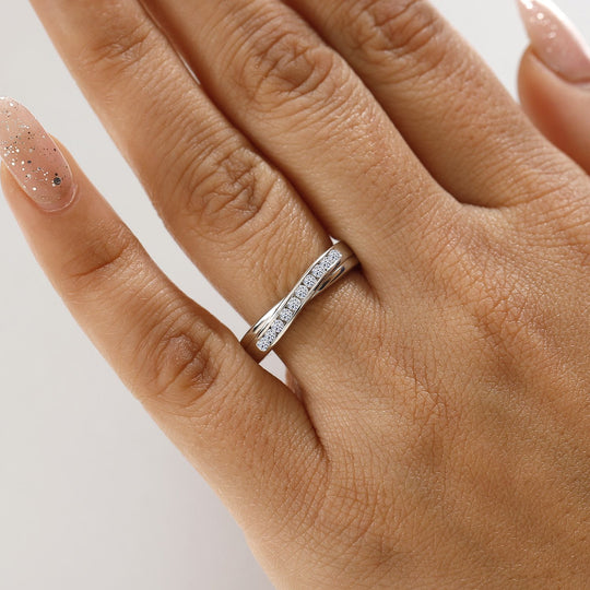 LUXURIANT DIAMOND - Lab Grown Diamant SI-GH Ring 925 Silber 750 Gelbgold Vermeil ca. 0.25 ct