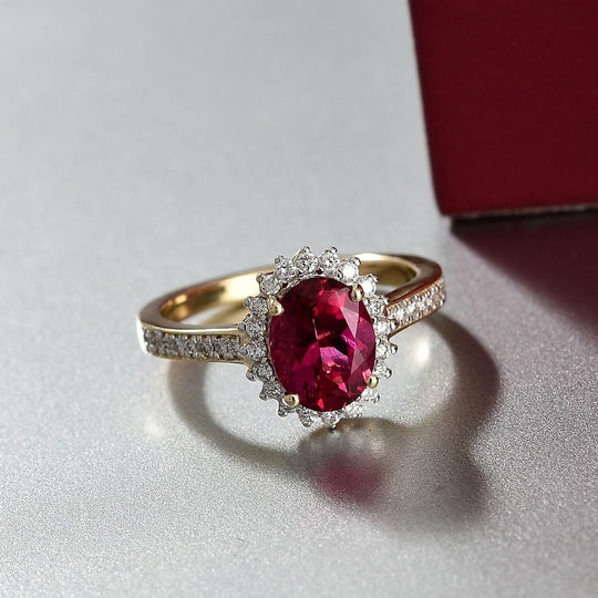 AAA Lab Grown Bixbit, Lab Grown Diamant AGI zertifiziert Ring 417 Gold (Größe 17.00) ca. 2.81 ct