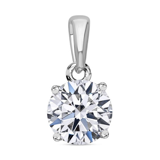 LUXURIANT SGL zertifizierter SI-GH Labor Diamant Anhänger in 375 Gelbgold - 1 ct.