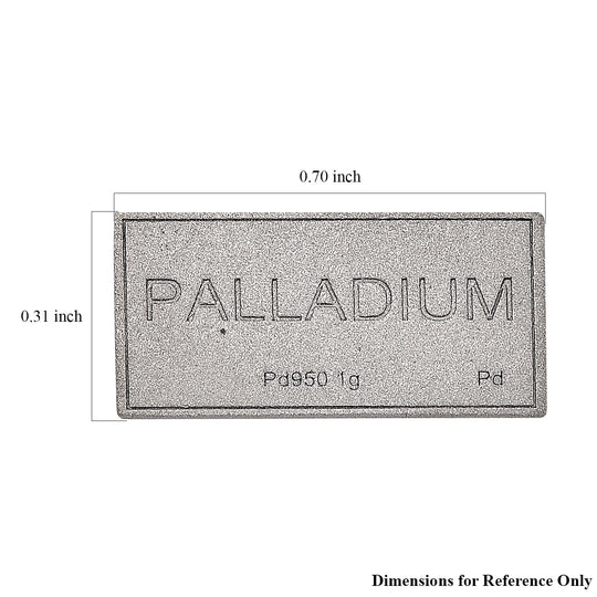 950 Palladium Barren (10-15 Werktage Lieferzeit) 1,00g