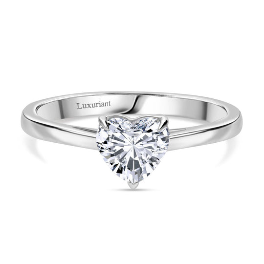 LUXURIANT DIAMOND - Lab Grown Diamant VS-EF SGL zertifiziert Ring, 950 Platin (Größe 20.00) ca. 1.00 ct