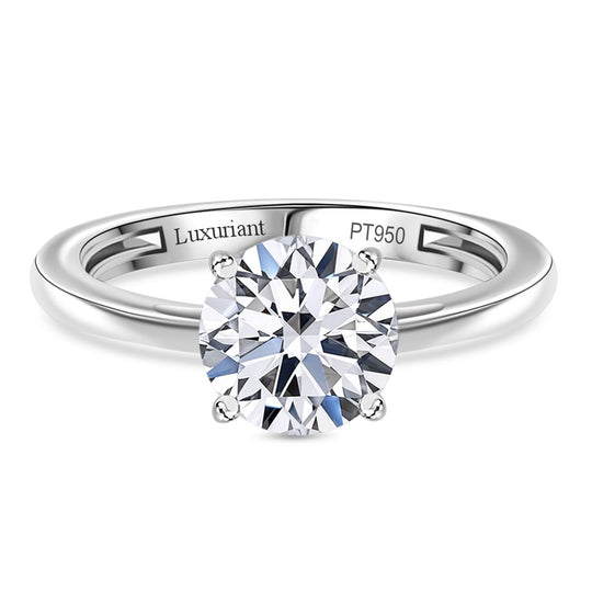 LUXURIANT DIAMOND - Lab Grown Diamant VS-EF IGI zertifiziert Ring 950 Platin (Größe 19.00) ca. 3,00 ct