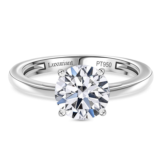 LUXURIANT DIAMOND - Lab Grown Diamant VS-EF IGI zertifiziert Ring 950 Platin (Größe 19.00) ca. 3,00 ct