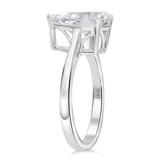 LUXURIANT DIAMOND - Lab Grown Diamant VS-EF IGI zertifiziert Ring 950 Platin (Größe 19.00) ca. 3,00 ct