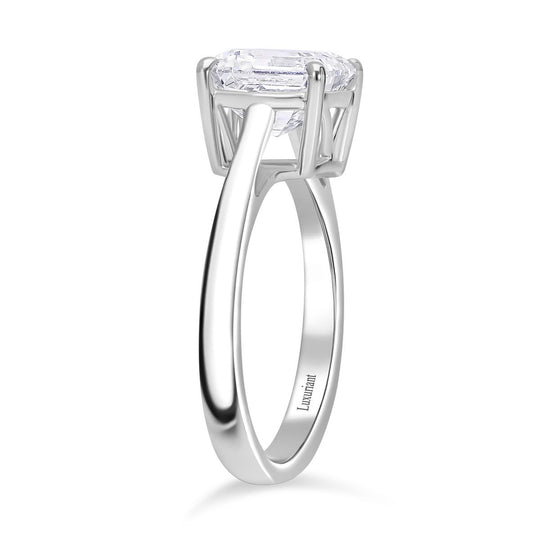 LUXURIANT DIAMOND - Lab Grown Diamant VS-EF IGI zertifiziert Ring 950 Platin (Größe 19.00) ca. 3,00 ct