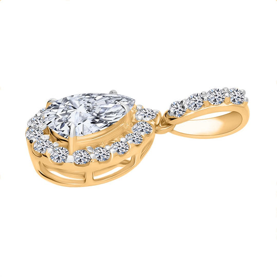 LUXURIANT DIAMOND -Lab Grown Diamant VS-EF SGL zertifiziert Anhänger 925 Silber platiniert ca. 1.00 ct