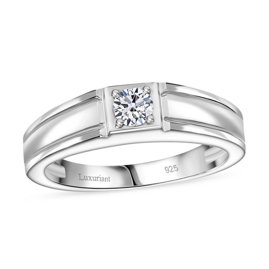 LUXURIANT DIAMOND - Lab Grown Diamant SI-GH Ring 925 Silber rhodiniert (Größe 17.00) ca. 0,25 ct