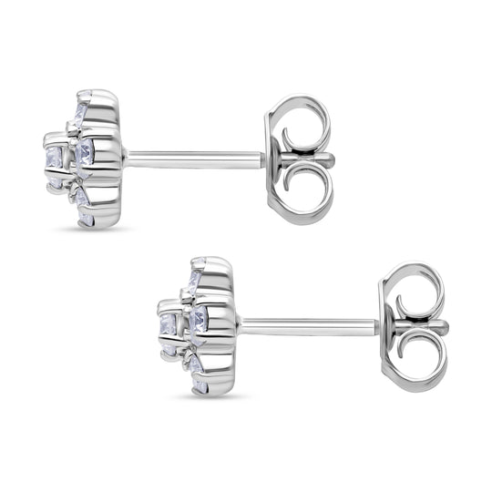 LUXURIANT DIAMOND - Lab Grown Diamant SI-GH Ohrringe 925 Silber platiniert ca. 0,50 ct.