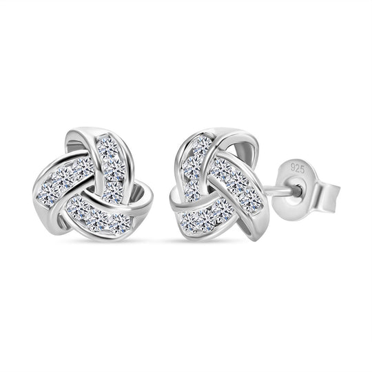 LUXURIANT DIAMOND - Lab Grown Diamant SI-GH Ohrringe 925 Silber Gelbgold Vermeil ca. 0.50 ct