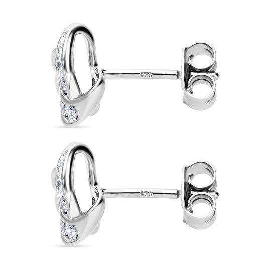 LUXURIANT DIAMOND - Lab Grown Diamant SI-GH Ohrringe 925 Silber platiniert ca. 0.50 ct