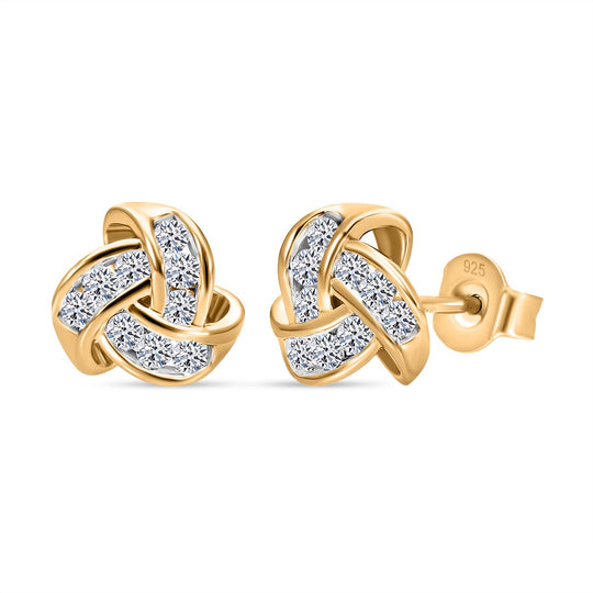 LUXURIANT DIAMOND - Lab Grown Diamant SI-GH Ohrringe 925 Silber platiniert ca. 0.50 ct