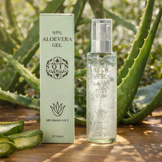 Aloe Vera Gel, Naturreine Feuchtigkeitspflege für die Haut, 100 ml