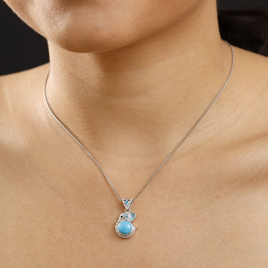 AA Natürlicher, äthiopischer Welo Opal, Neon Apatit Anhänger 925 Silber rhodiniert ca. 1.38 ct