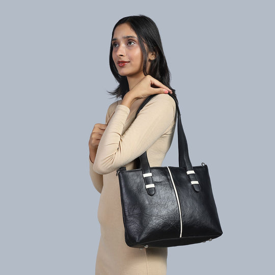 Elegante Echtleder Umhängetasche mit Krokoprägung, 33 x 10 x 27 cm, Burgunder