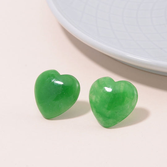 Gelbe Jade Ohrringe, 925 Silber rhodiniert, ca. 35.00 ct