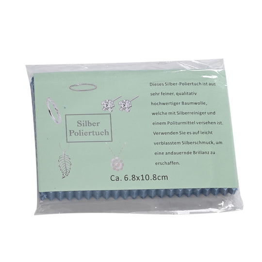 20 Stück Anti-Anlauf-Silberpoliertücher, beidseitig verwendbar, Größe: 6,8x10,8 cm, Weiß