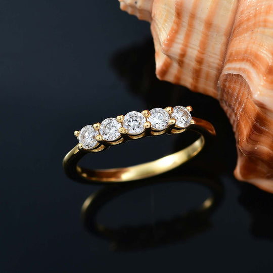 LUXURIANT DIAMOND - Lab Grown Diamant SI-GH SGL zertifiziert Ring 925 Silber rhodiniert (Größe 17.00) ca. 0.52 ct