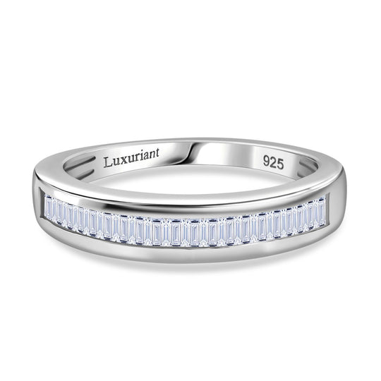 LUXURIANT DIAMOND - Lab Grown Diamant VS-EF Ring 925 Silber 750 Gelbgold Vermeil (Größe 18.00) ca. 0.50 ct