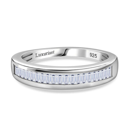 LUXURIANT DIAMOND - Lab Grown Diamant VS-EF Ring 925 Silber 750 Gelbgold Vermeil (Größe 18.00) ca. 0.50 ct