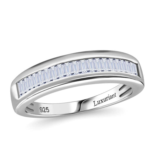 LUXURIANT DIAMOND - Lab Grown Diamant VS-EF Ring 925 Silber 750 Gelbgold Vermeil (Größe 18.00) ca. 0.50 ct