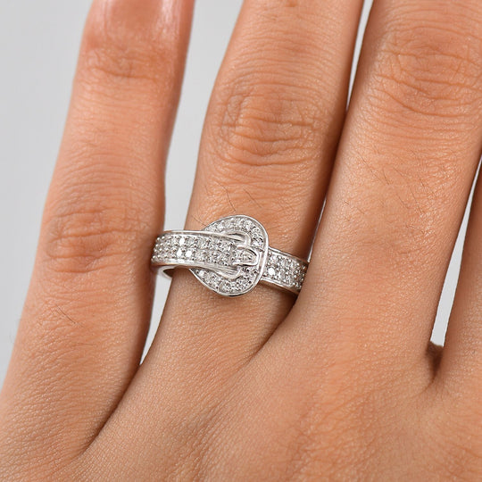 LUXURIANT DIAMOND - Lab Grown Diamant SI-GH Ring 925 Silber rhodiniert (Größe 19.00) ca. 0.50 ct