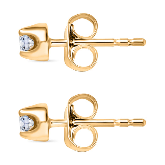 LUXURIANT DIAMOND - Lab Grown Diamant SI-GH SGL zertifiziert Ohrringe 375 Gold ca. 0.25 ct