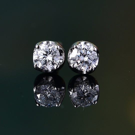 LUXURIANT DIAMOND - Lab Grown Diamant SI-GH SGL zertifiziert Ohrringe 375 Weiß Gold ca. 0.25 ct