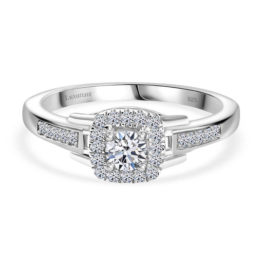 LUXURIANT DIAMOND - Lab Grown Diamant SI-GH Ring 925 Silber rhodiniert (Größe 19.00) ca. 0.33 ct