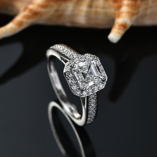 LUXURIANT DIAMOND - Lab Grown Diamant VS-EF IGI zertifiziert Ring 950 Platin (Größe 20.00) ca. 2.00 ct