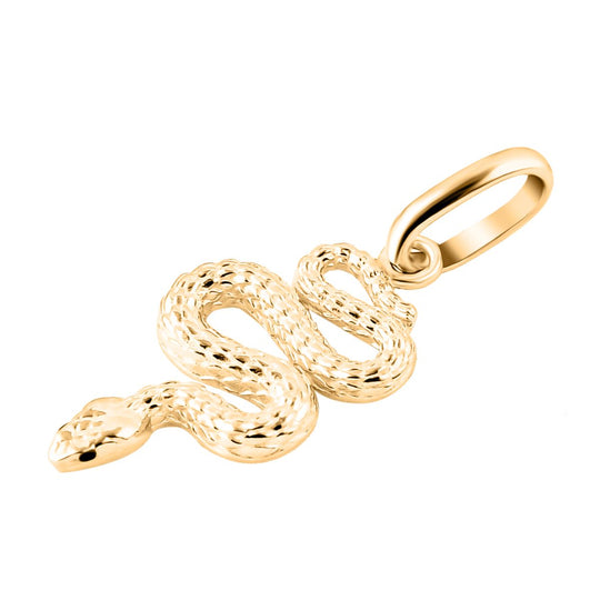 375 Gold Schlange Anhänger