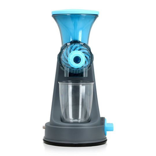 Manueller Slow Juicer - Hand-Entsafter, 29x21 cm, 900 ml, Blau