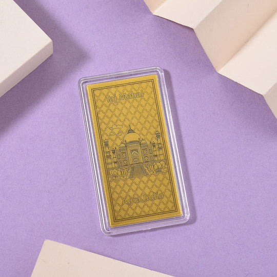 Ein Hauch von Luxus- 999er Goldplatte Taj Mahal, 100mg
