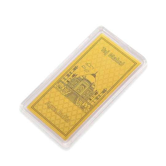 Ein Hauch von Luxus- 999er Goldplatte Taj Mahal, 100mg