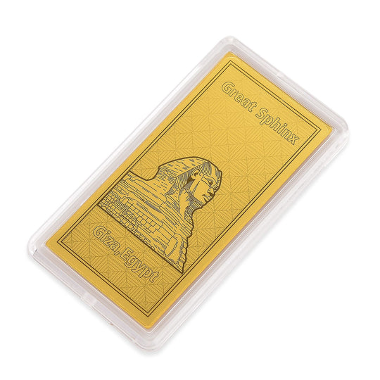Ein Hauch von Luxus- 999er Goldplatte Große Sphinx